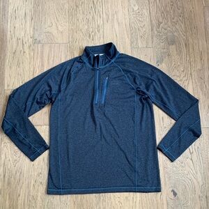 L.L. Bean Men’s Slightly Fitted Quick Dry Trail Tee 1/4 Zip Pullover Size Small